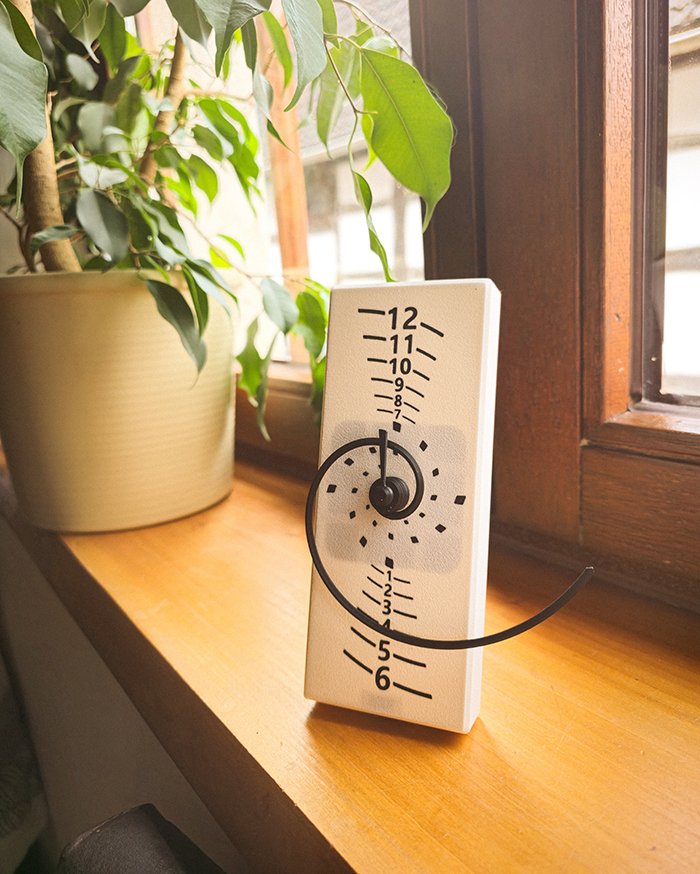 Golden Spiral Clock – Fibonacci Inspired 3D Printed Clock